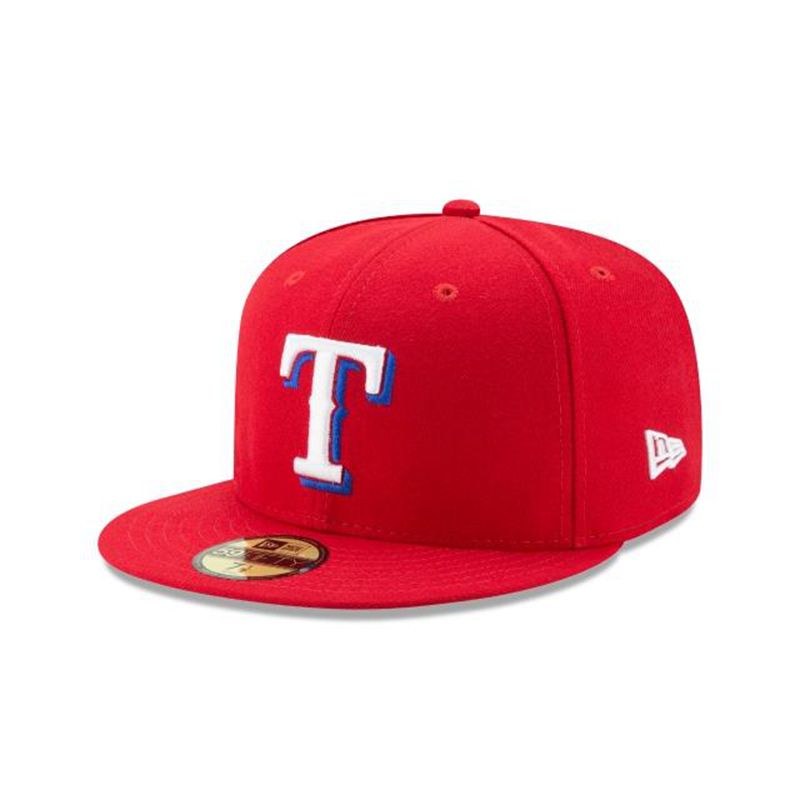 MLB Texas Rangers Authentic Collection 59Fifty Fitted (BSI4108) - Red New Era Caps